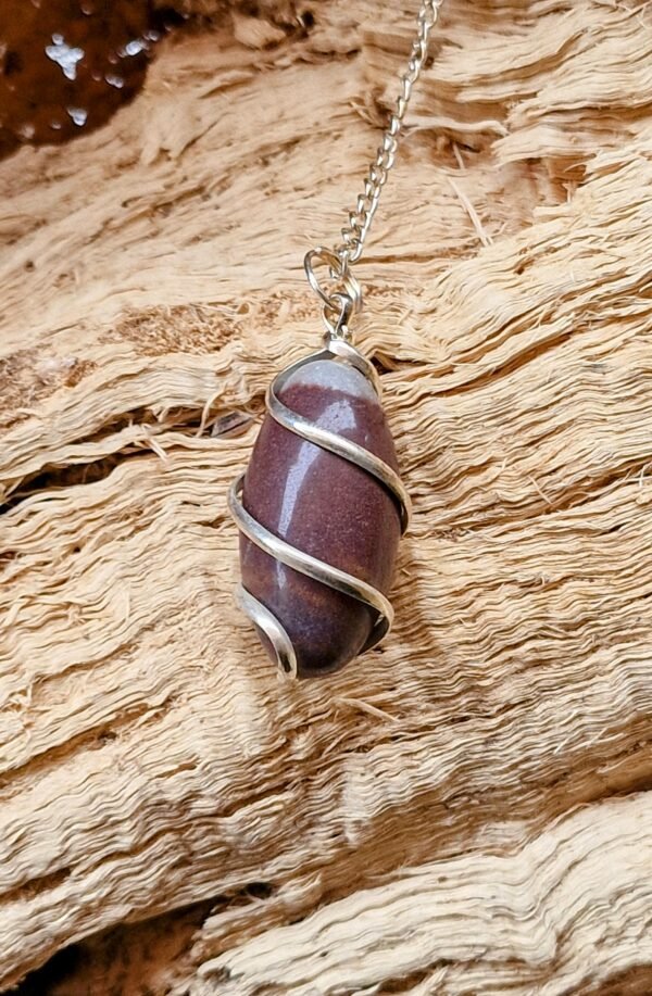 Collier pendentif pendule shiva lingam