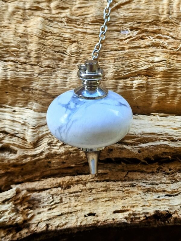 Pendule divinatoire en Howlite (pièce unique) - Image 2
