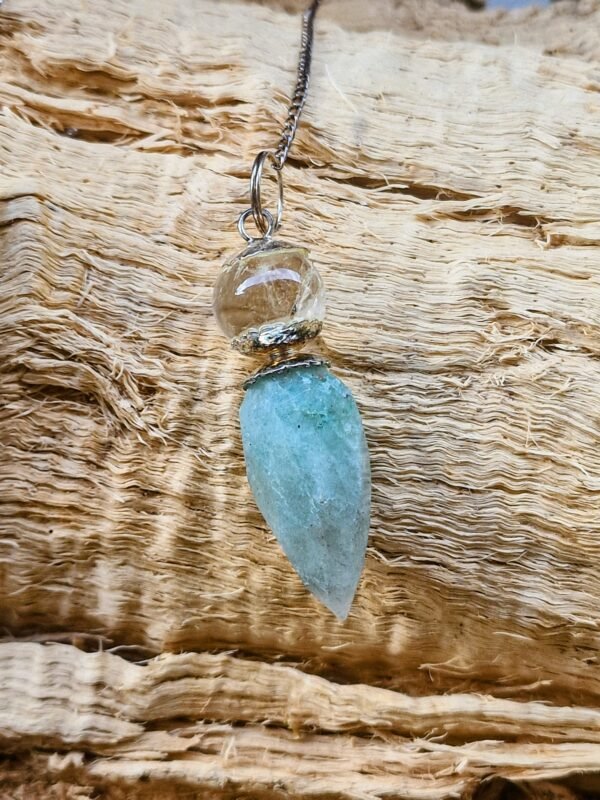Pendule pointe en amazonite - Image 2