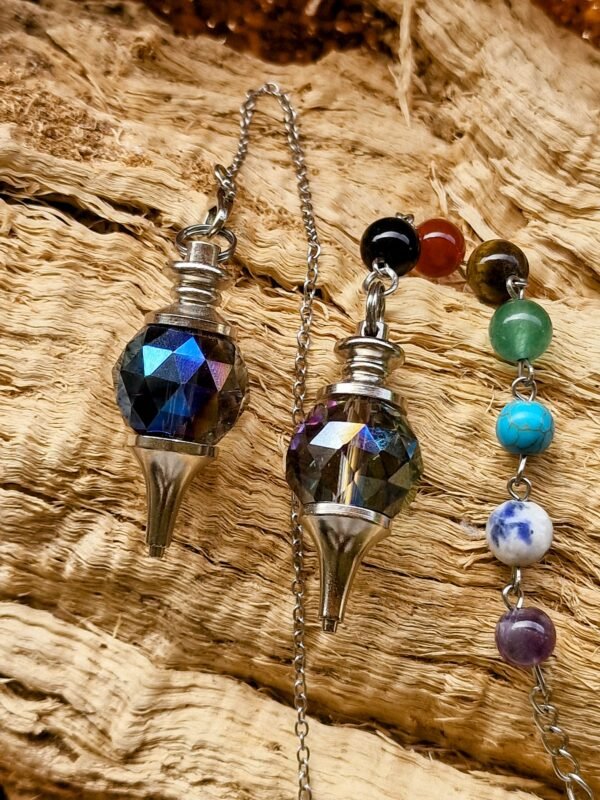 Pendule à facette cristal Multi reflet