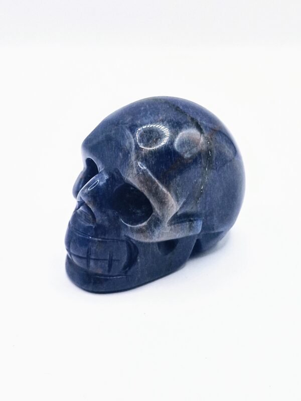 Crâne tête de mort, pierre naturelle sculptée – Image 4