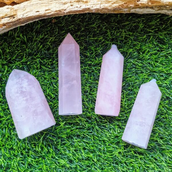 Pointes en Quartz-rose