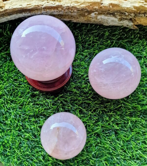 Sphère en Quartz-rose