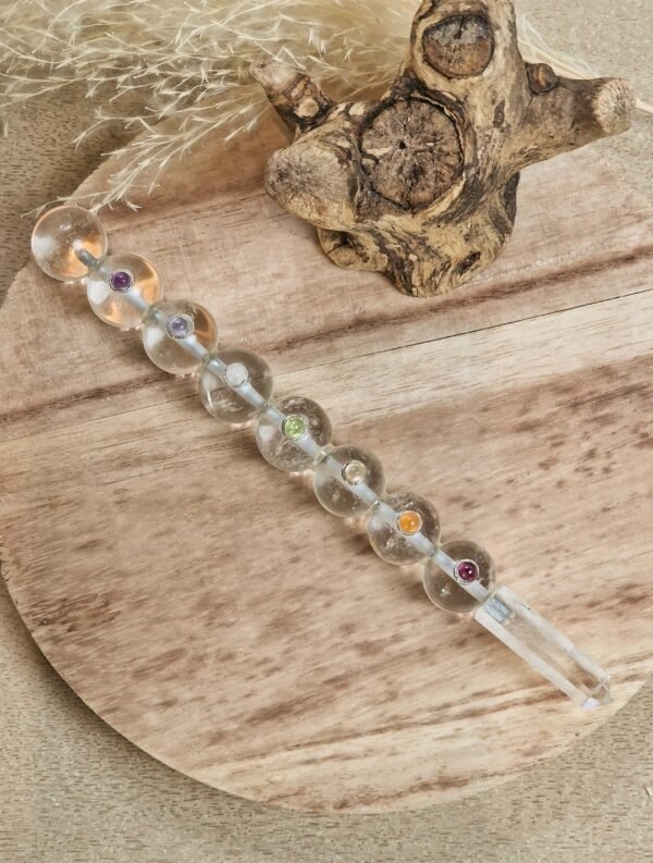 Baguette de soins énergétiques et équilibrage 7 chakras