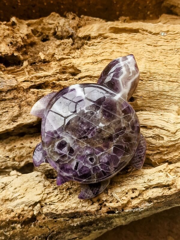 Grosse tortue en pierre semi-précieuse