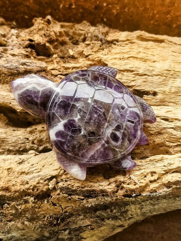 Grosse tortue en pierre semi-précieuse - Image 2