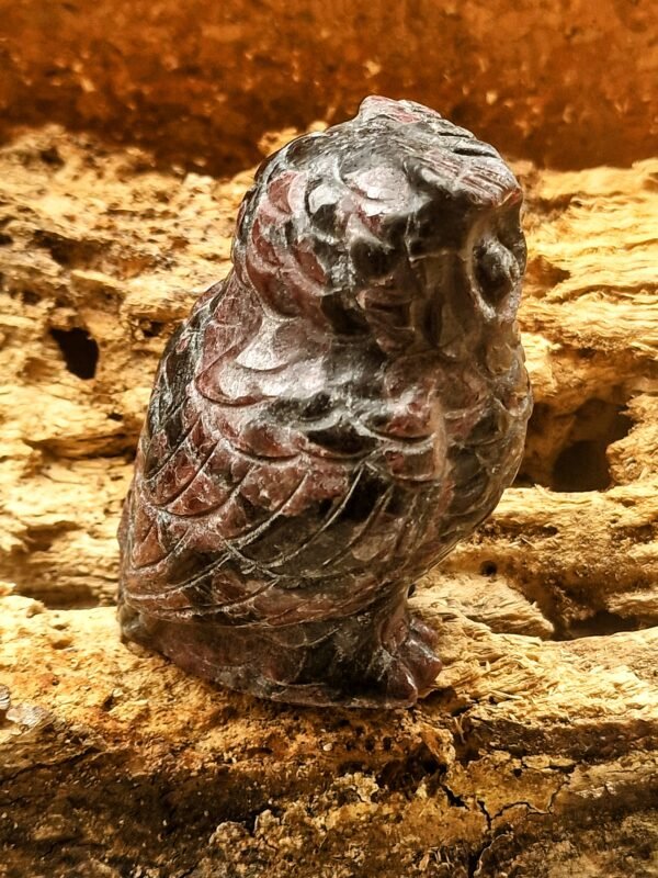 Hibou en grenat - Image 2