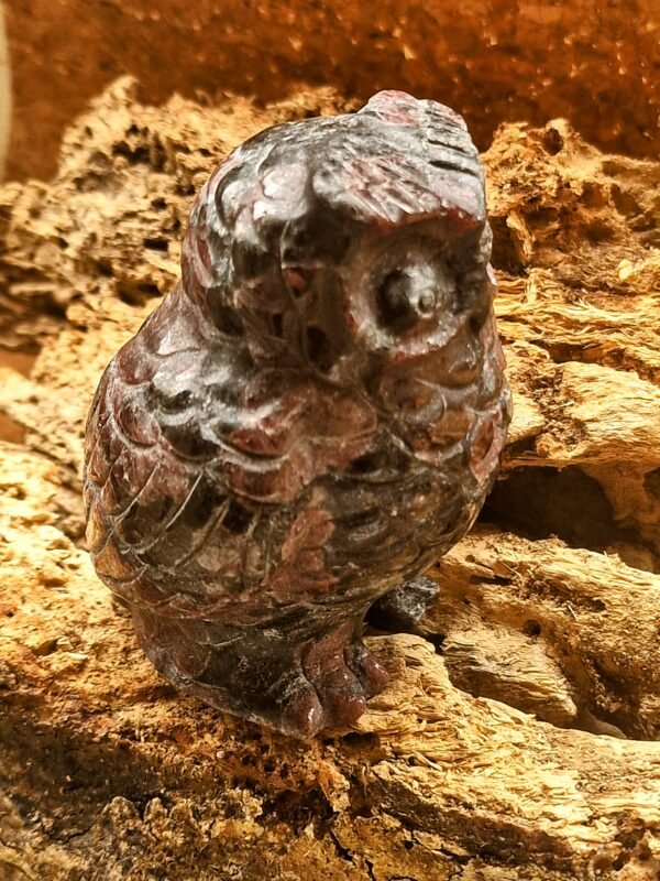 Hibou en grenat - Image 3