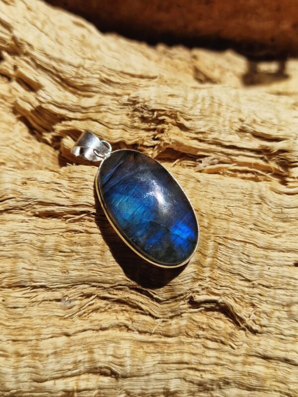 Collier pendentif labradorite en argent 925 - Image 8