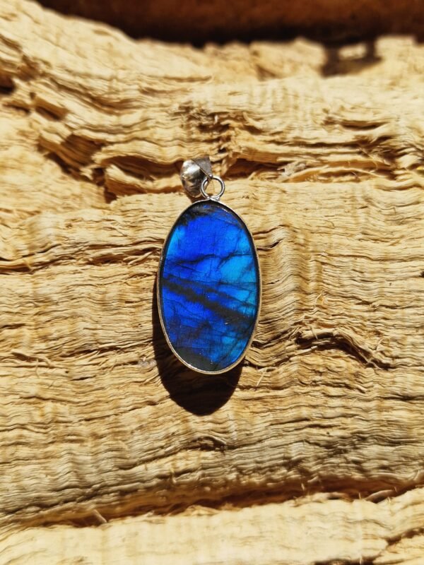 Collier pendentif labradorite en argent 925 - Image 9