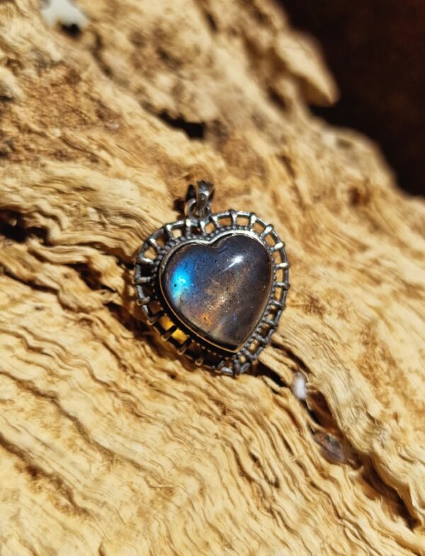 Collier pendentif labradorite en argent 925 - Image 3