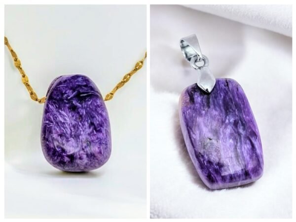 Collier pendentif en charoite