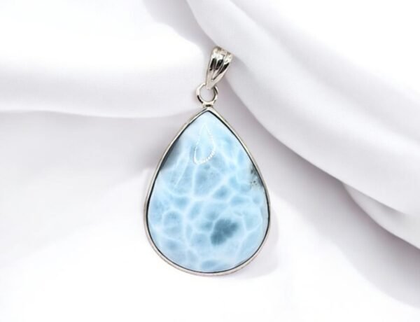 Collier pendentif en Larimar argent - Image 2