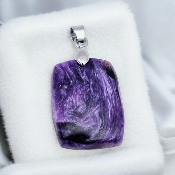 Collier pendentif en charoite - Image 2