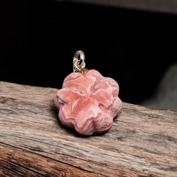 Collier pendentif en Rhodocrosite - Image 3