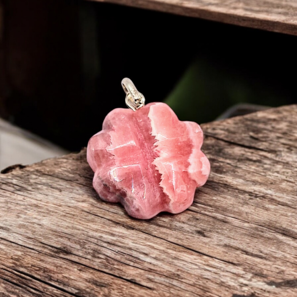 Collier pendentif en Rhodocrosite - Image 2