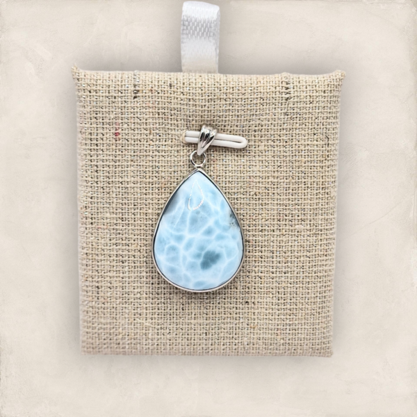 Collier pendentif en Larimar argent - Image 3