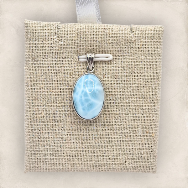 Collier pendentif en Larimar argent - Image 9