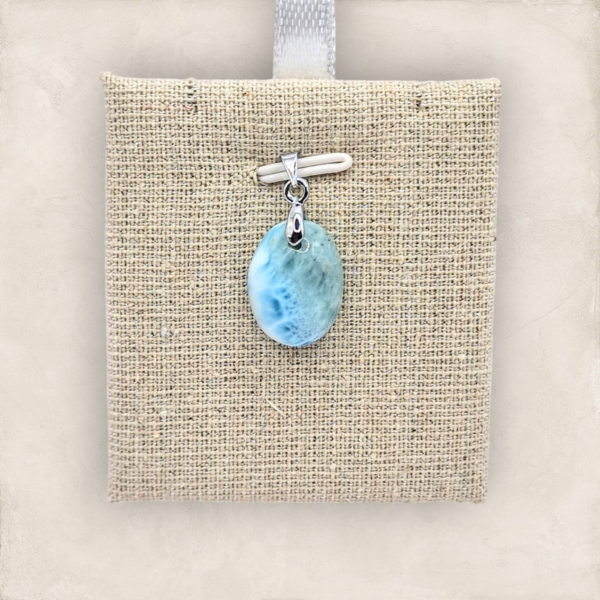 Collier pendentif en Larimar argent - Image 13