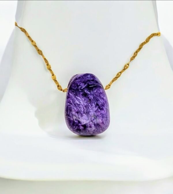 Collier pendentif en charoite - Image 4